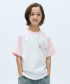 Marithé François Girbaud Kids Oversized Fit Raglan Logo Tee Navy
