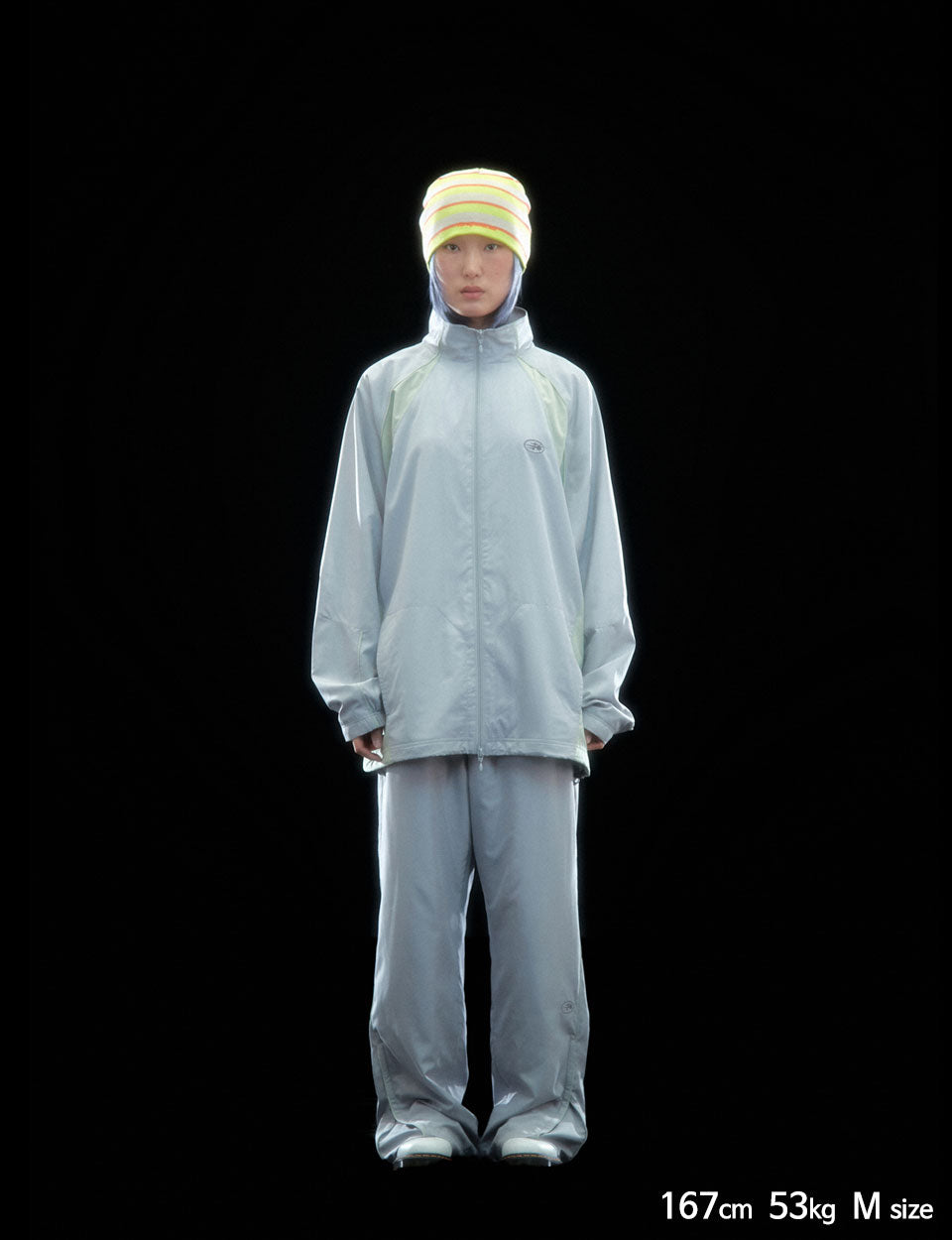 Nice Ghost Club 3STAR PIPING TRACK PANTS[GREY]
