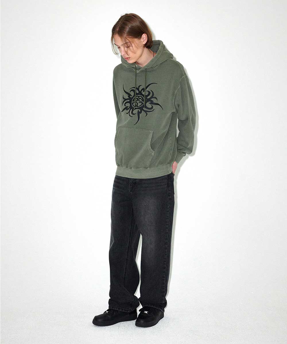 Mahagrid TRIBAL ECLIPSE PIGMENT HOODIE