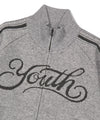 Mahagrid Youth Zip Up Cardigan [Grey]