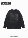 ADLV Mobile Suit Gundam Pigment Double Layer Long Sleeve T-Shirt