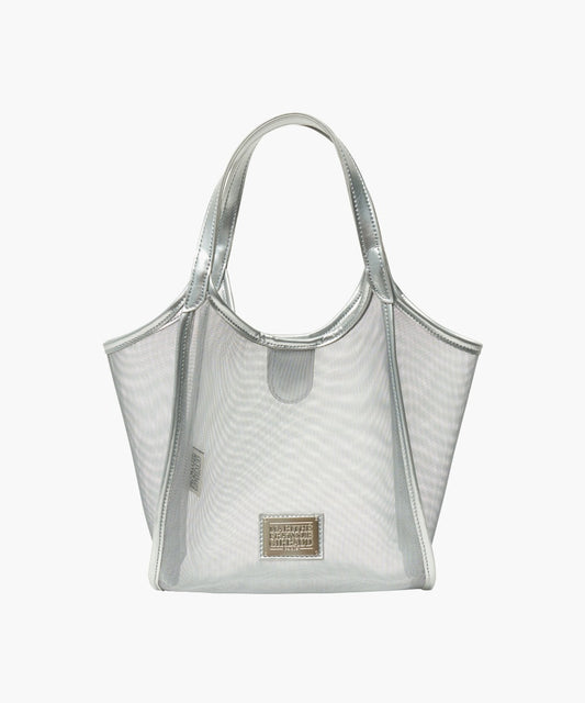 Marithé François Girbaud Classic Logo Sheer Mesh Tote Bag