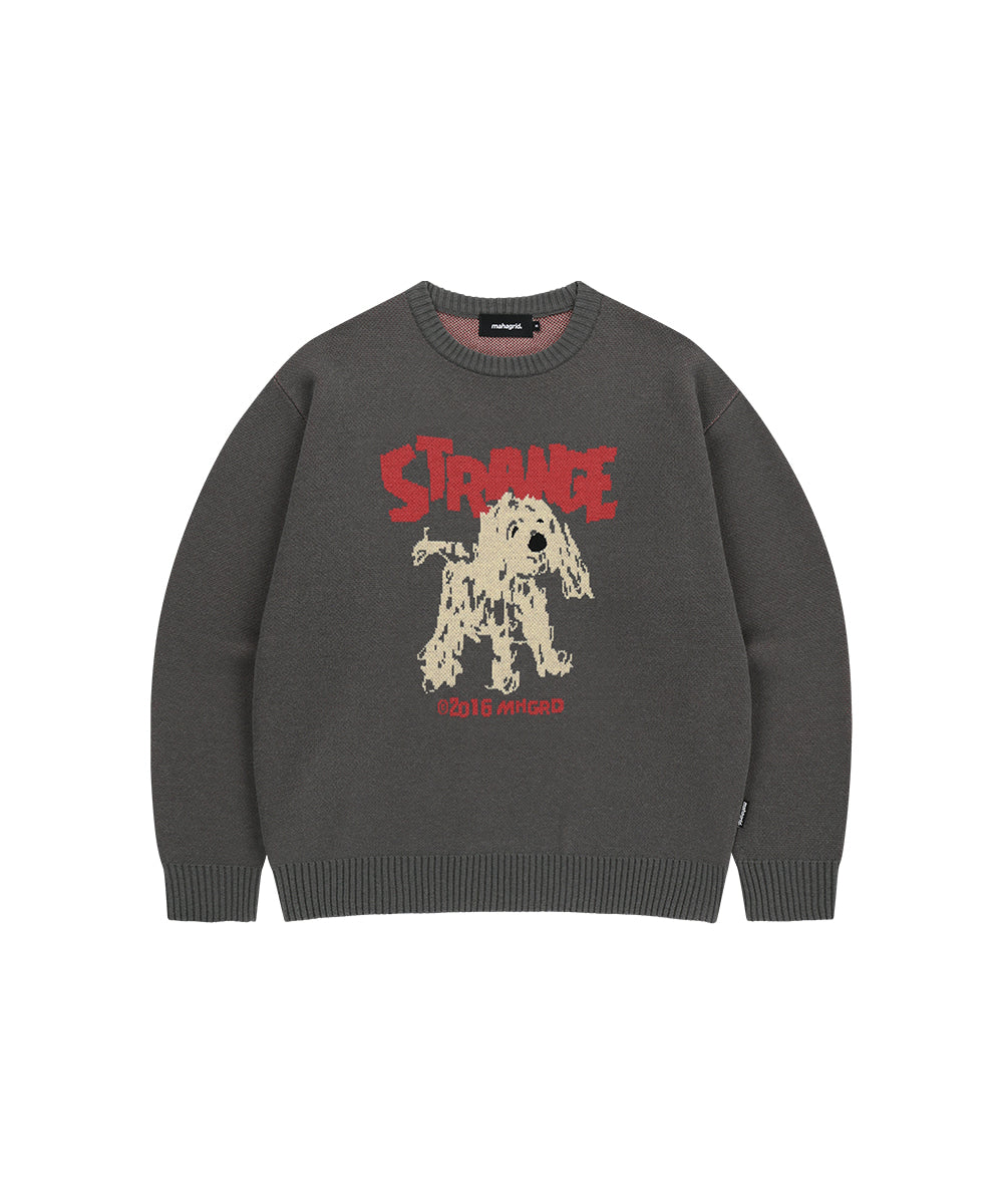 Mahagrid Strange Puppy Knit Sweater