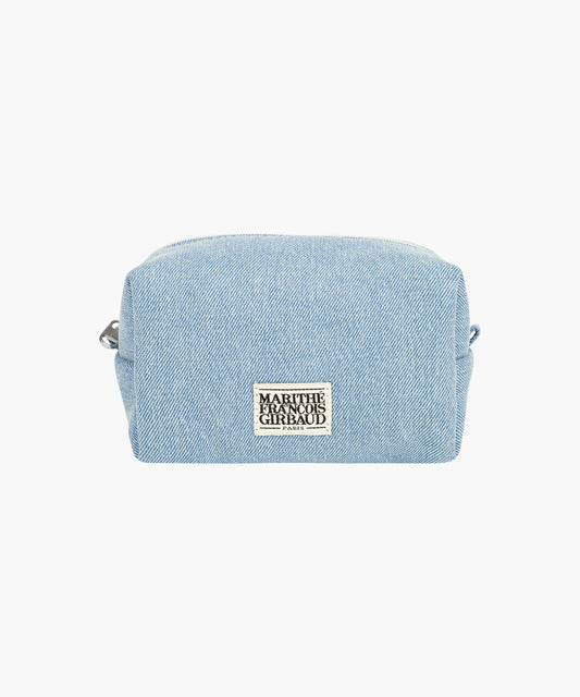 Marithé François Girbaud Classic Logo Denim Pouch