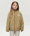 Marithé François Girbaud KIDS CLASSIC LOGO LIGHT WEIGHT FLEECE JACKET IVORY