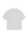 MLB Women's Basic Slim Fit Crop Open Collar Polo T-Shirts