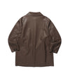 Nice Ghost Club PU Leather Work Car Coat
