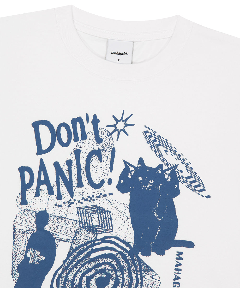 Mahagrid DON'T PANIC ROUND CROP TEE