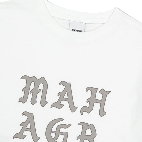 Mahagrid Letters Logo Tee White