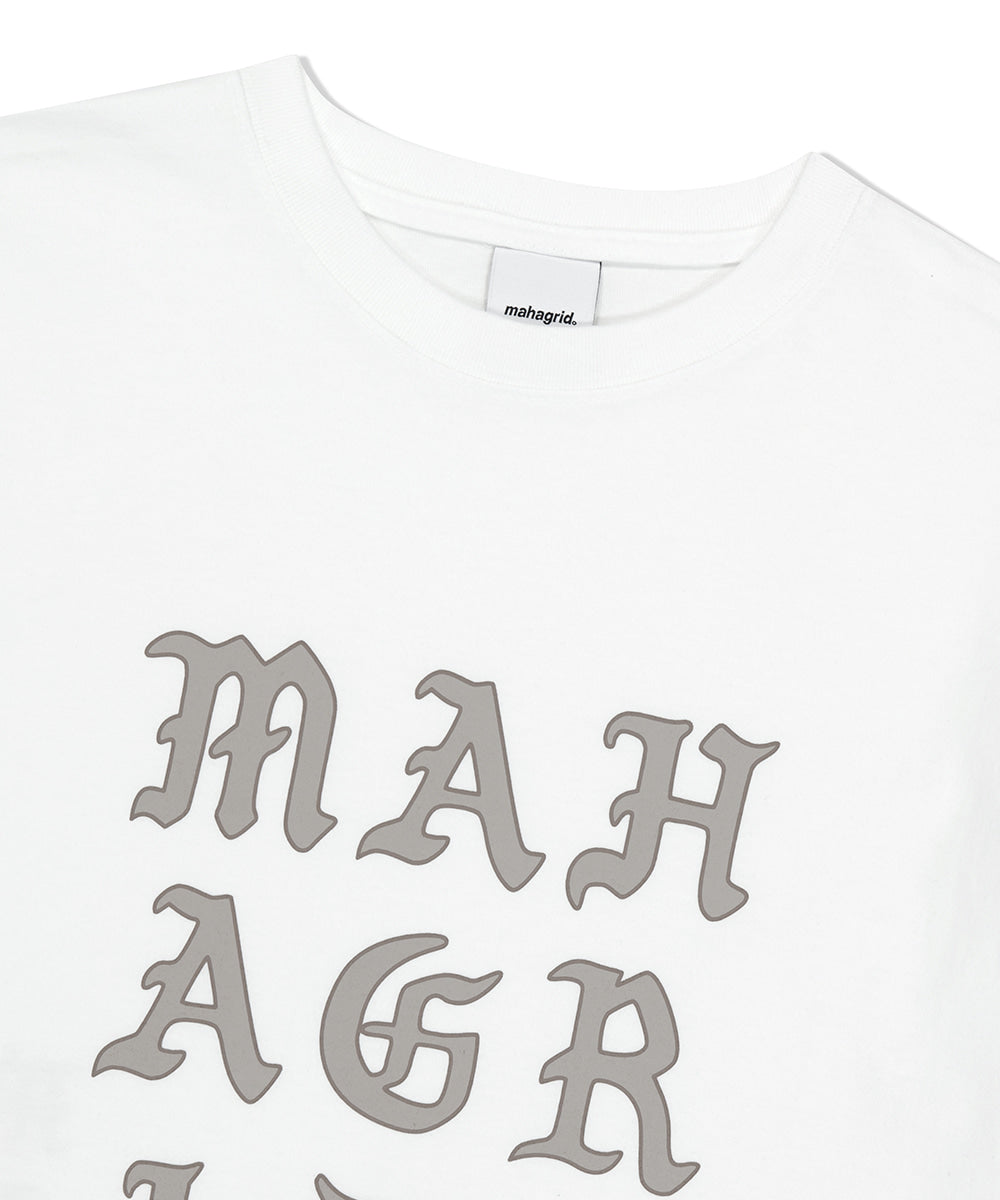 Mahagrid Letters Logo Tee White