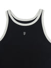 MLB Women's Basic Ringer Ribbed Sleeveless Ops