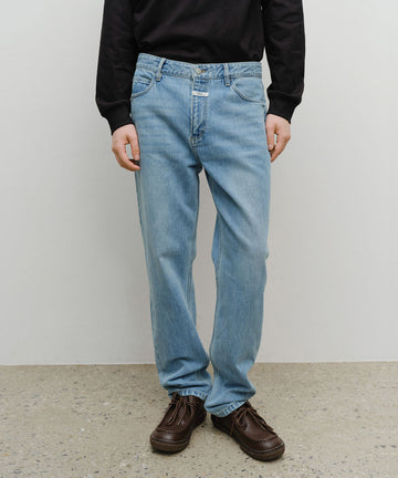 Marithé François Girbaud M Slim Straight Denim Pants Light Blue
