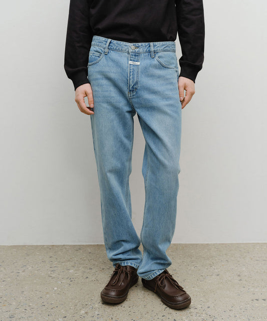 Marithé François Girbaud M Slim Straight Denim Pants Light Blue