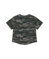 Mahagrid Camo Pattern Basic Logo Crop Tee
