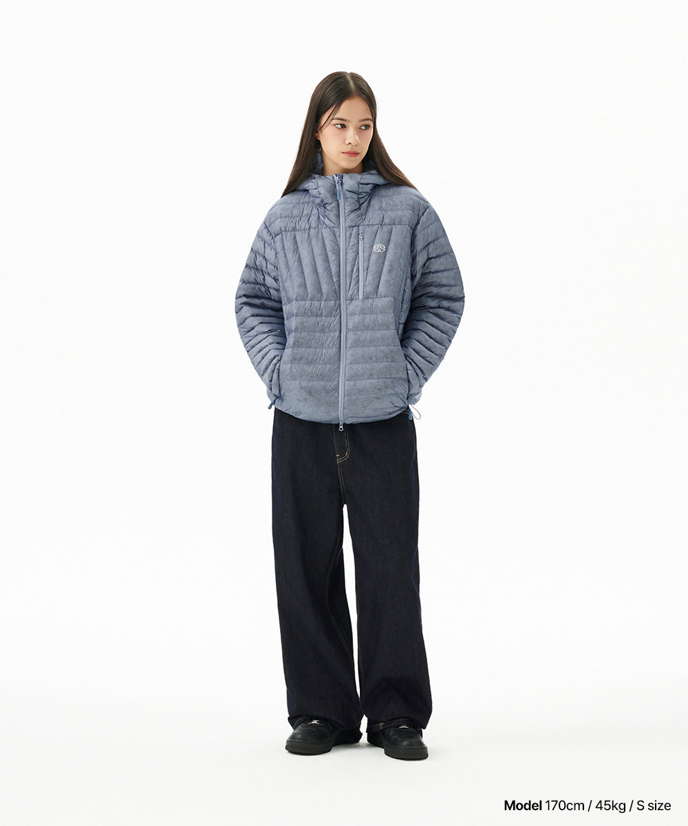 Mahagrid Light Hooded Down Puffer