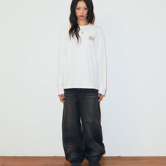 Mahagrid STAR ARCHIVE LONG SLEEVE TEE [WHITE]