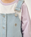 Marithé François Girbaud KIDS W A-LINE DENIM OVERALL SKIRT