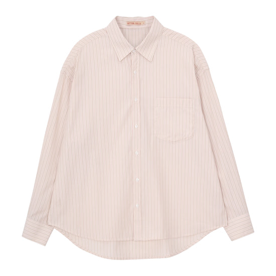 Bitter Cells Angel Stripe Shirt-Pink