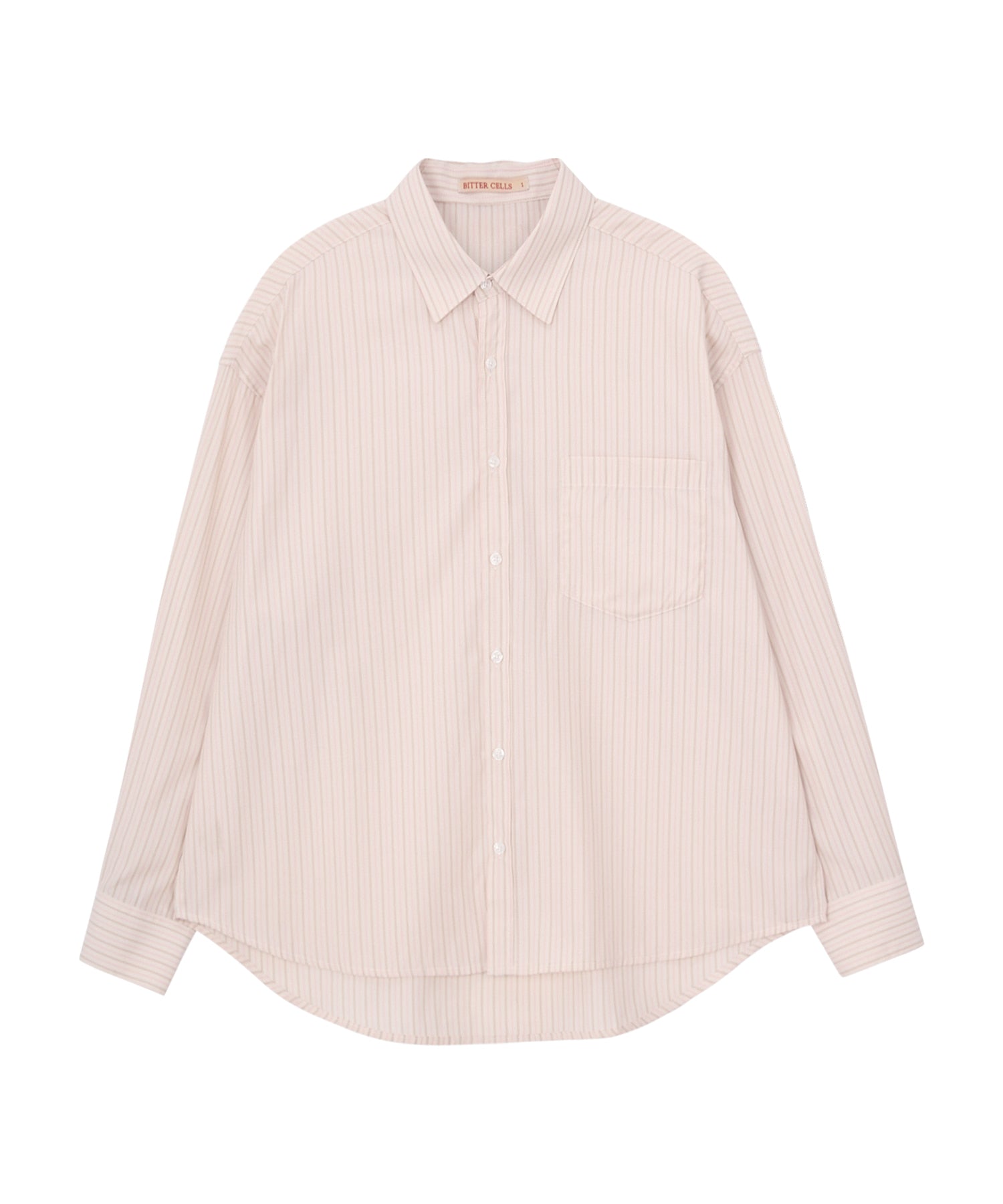 Bitter Cells Angel Stripe Shirt-Pink