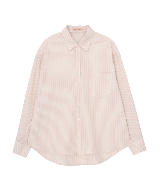 Bitter Cells Angel Stripe Shirt-Pink