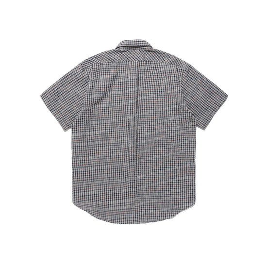 Nice Ghost Club Tornado Star Check Big Big Half Shirt [Grey]