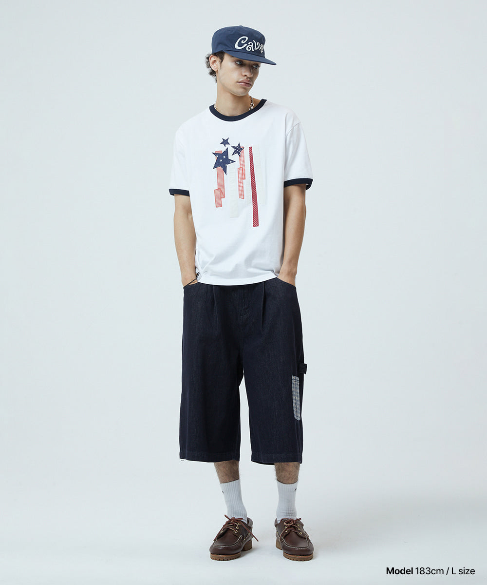 Mahagrid Bermuda Check Pocket Denim Short [Indigo]