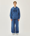 Marithé François Girbaud CLASSIC LOGO DYEING HOODIE ZIPUP