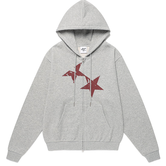 Cavish Twin Star Zip Up Hoodie