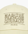 Marithé François Girbaud OUTLINE CLASSIC LOGO CAP ivory