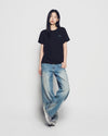 ADLV Woman Fuzzy Dragon Artwork Short Sleeve T-Shirt