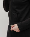 Marithé François Girbaud Women's Slim Fit Crop Hoodie Zip-Up Black