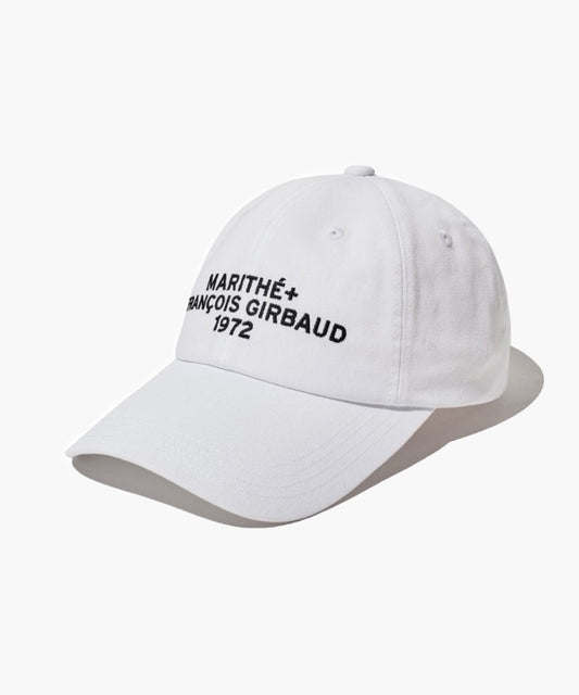 Marithé François Girbaud Lettering Logo Ball Cap Off White