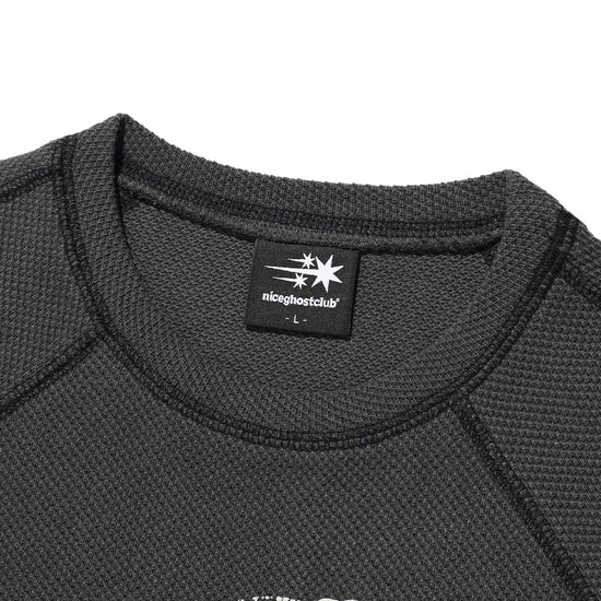 Nice Ghost Club Doll and the Girl Waffle Long Sleeve Tee