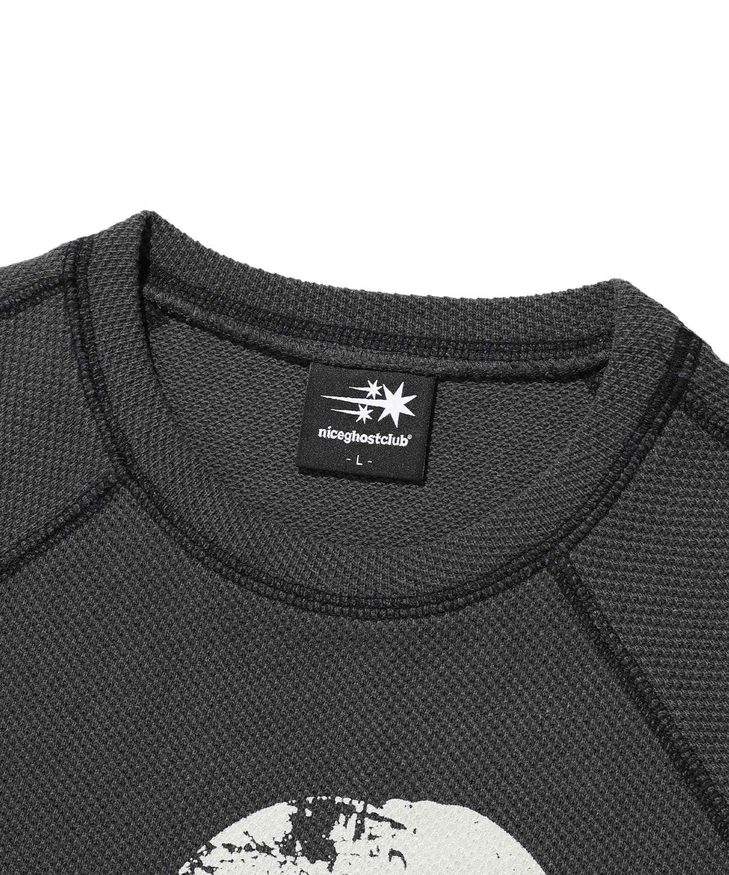 Nice Ghost Club Doll and the Girl Waffle Long Sleeve Tee