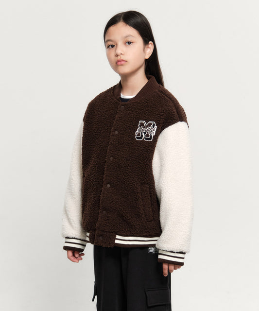 Marithé François Girbaud Kids Uni Fleece Varsity Jacket