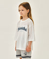 Marithé François Girbaud Kids Mesh Oversized Tee