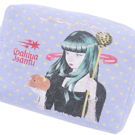 Nice Ghost Club Gakiya Isamu Fabric Pouch [Purple]
