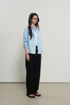 General Idea WOMAN Wrinkle Free Rivet Shirt [BLUE]