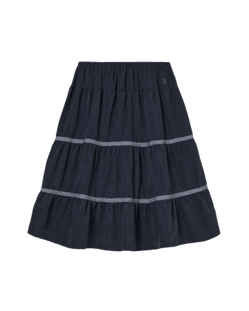 AEAE Check Midi Tiered Skirt