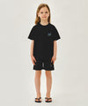 Marithé François Girbaud Kids Doodle Classic Logo Pocket Point Tee Black