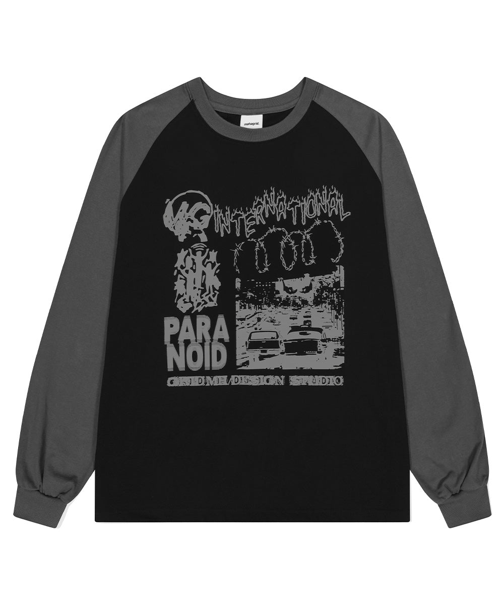 Mahagrid International Raglan Long Sleeve Tee