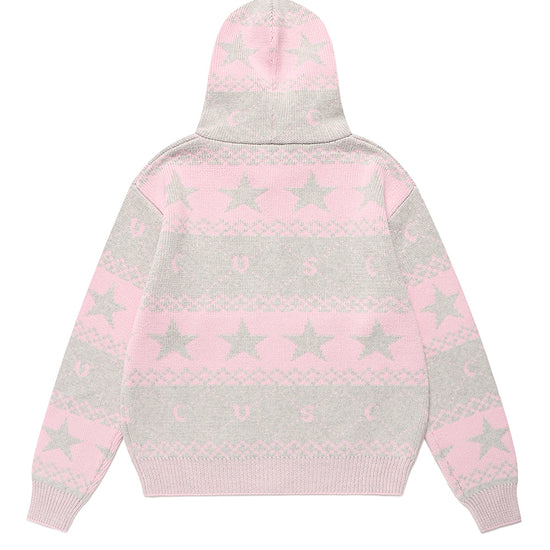 Cavish Nordic Knit Zip Up Hoodie