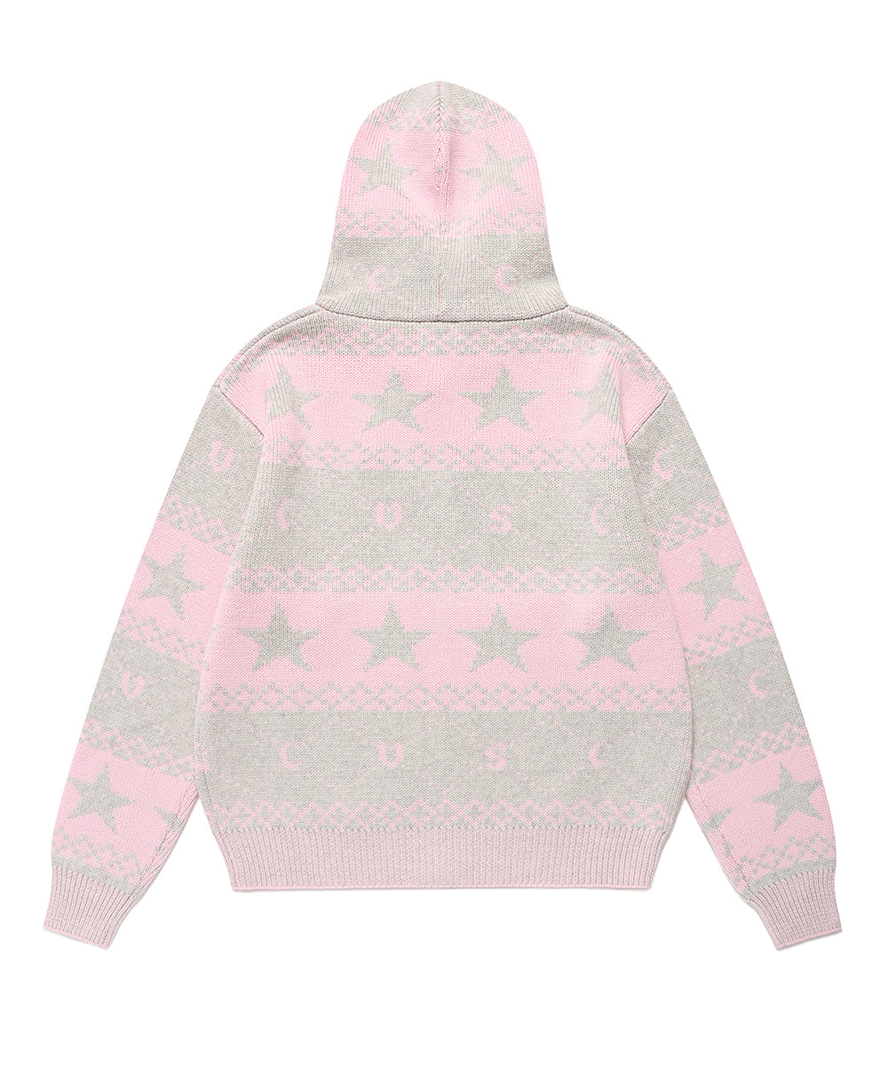 Cavish Nordic Knit Zip Up Hoodie