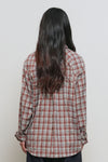 General Idea WOMAN Loose Fit Natural Check Shirt