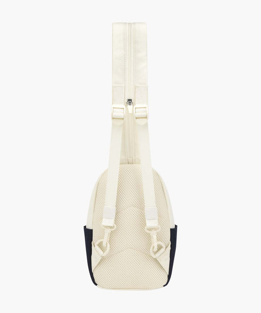 Marithé François Girbaud Kids Bear Classic Logo 2-Way Sling Bag Ivory