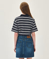 Marithé François Girbaud SMALL CLASSIC LOGO PK COLLAR TEE
