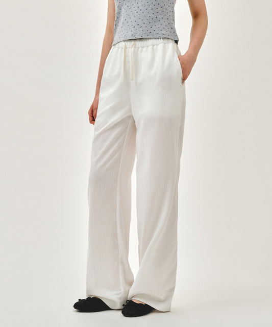 Marithé François Girbaud W MARINE EASY PANTS white