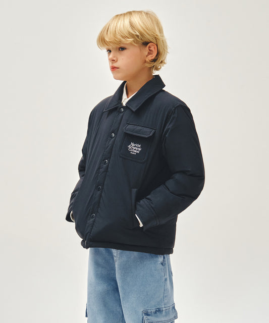 Marithé François Girbaud Kids Lettering Logo Padded Jacket