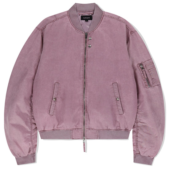 Mahagrid Overdyed MA-1 Jacket in Pink