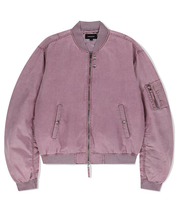 Mahagrid Overdyed MA-1 Jacket in Pink